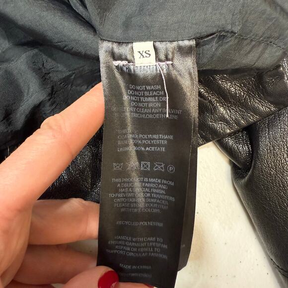 Nanushka Black Faux Leather
Kassie Jacket Size XS - Picture 3 of 9